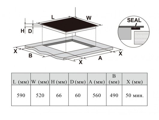 Варочная панель HAIER HHX-Y64TFVB